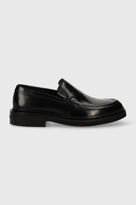 Δερμάτινα μοκασίνια Calvin Klein MOCCASIN CLEAN HM0HM01375 μαύρο SS24