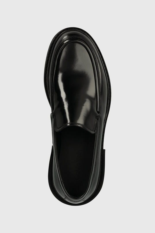 Kožené mokasíny Calvin Klein MOCCASIN CLEAN čierna HM0HM01375