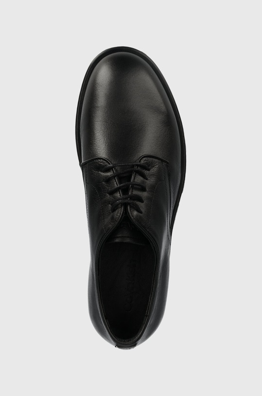 Δερμάτινα κλειστά παπούτσια Calvin Klein DERBY μαύρο HM0HM01246