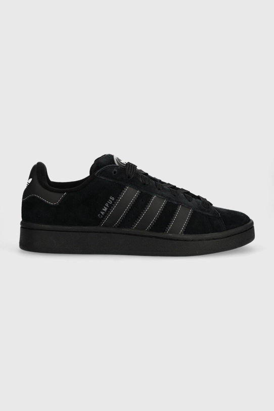 adidas Originals sneakers din piele întoarsă Campus 00s mic de statură negru IF8768