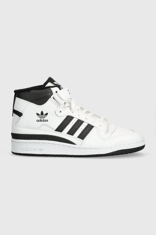 adidas Forum Mid White Core Black coated leather white IG3756