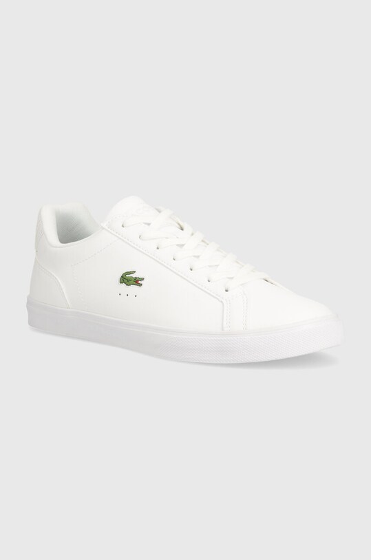 Lacoste sneakers in pelle Lerond Pro Leather Tonal finta pelle fiore bianco 45CMA0100