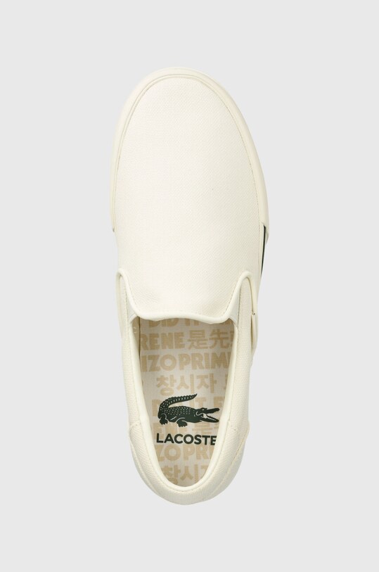 Lacoste tenisi Jump Serve Logo Textile Slip On bej 47CMA0037