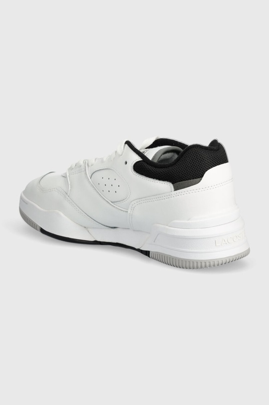 Obuwie Lacoste sneakersy skórzane Lineshot Contrasted Collar Leather 47SMA0061 biały
