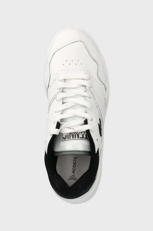 Lacoste sneakersy skórzane Lineshot Contrasted Collar Leather biały 47SMA0061