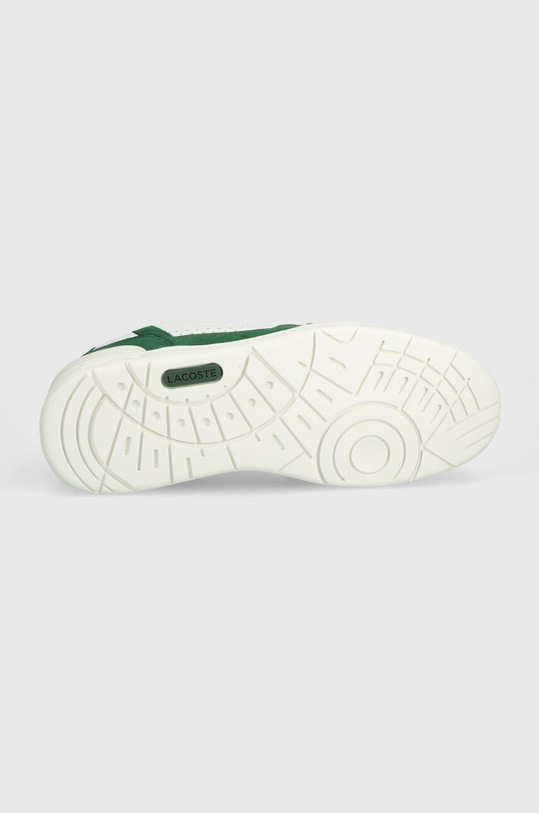 Kožené tenisky Lacoste T-Clip Contrasted Leather 47SMA0070 zelená