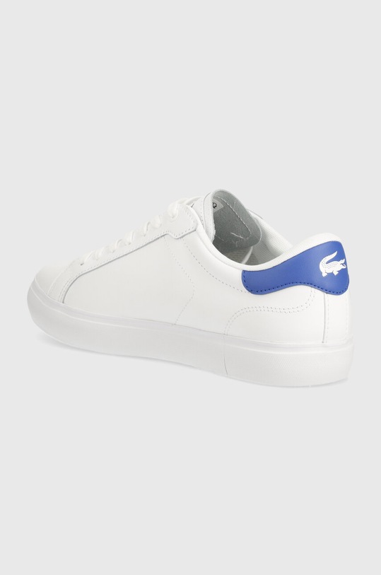 Scarpe Lacoste sneakers in pelle Powercourt Leather 47SMA0081 bianco
