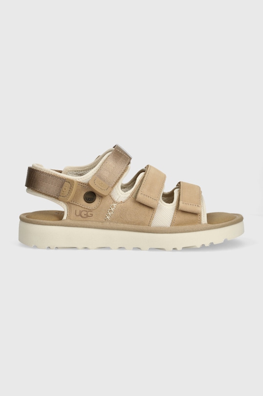Sandale od brušene kože UGG Goldencoast Multistrap brušena koža bež 1153095.SAN