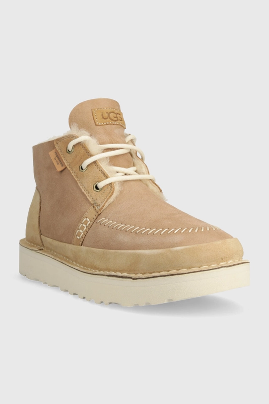 UGG buty zamszowe Neumel Crafted Regenerate 1153850.SAN beżowy SS24