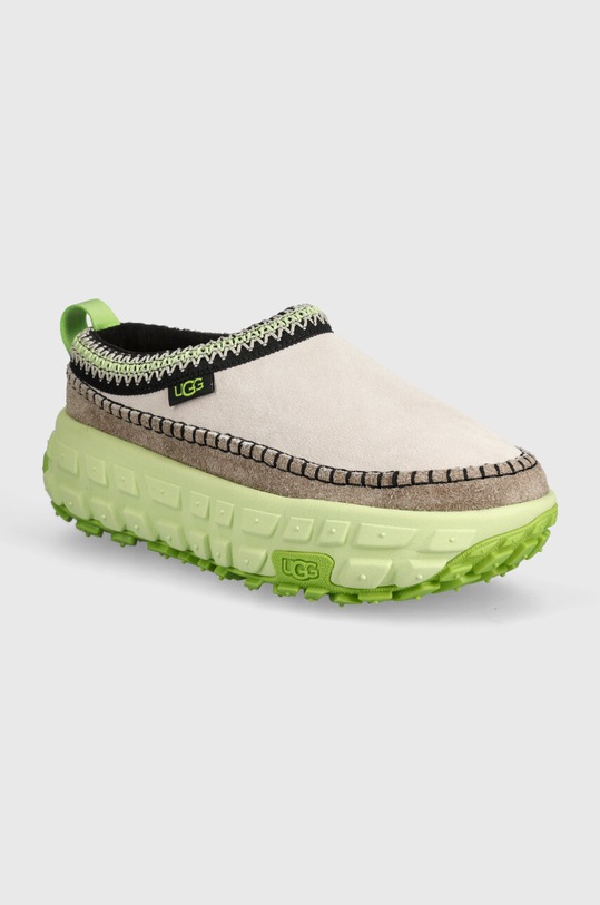 UGG papuci din piele Venture Daze Planet friendly bej 1154530.CCT