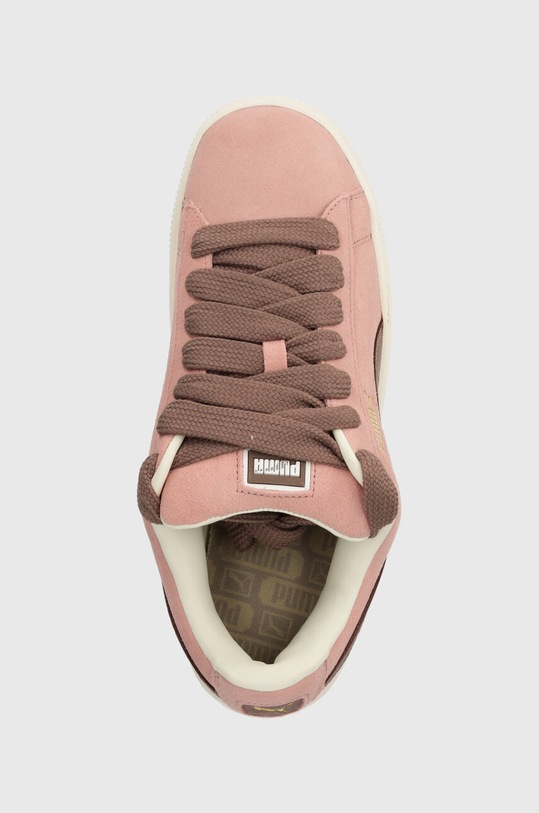 Кожаные кроссовки Puma Suede XL розовый 395205