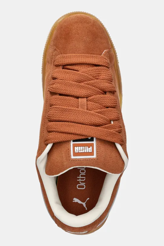 Kožené tenisky Puma Suede XL hnedá 395205