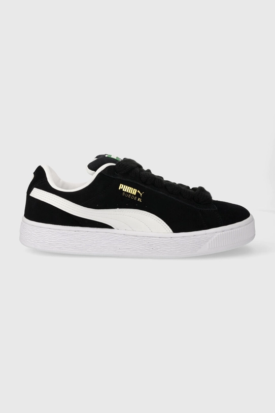 Кожаные кроссовки Puma Suede XL замш чёрный 395205