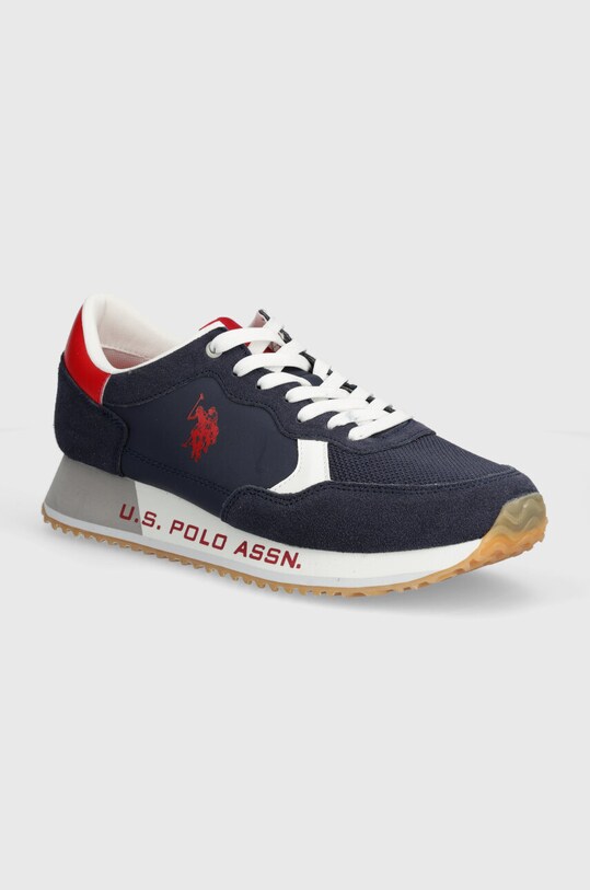 U.S. Polo Assn. sneakers CLEEF piele întoarsă bleumarin CLEEF006M.4TS1