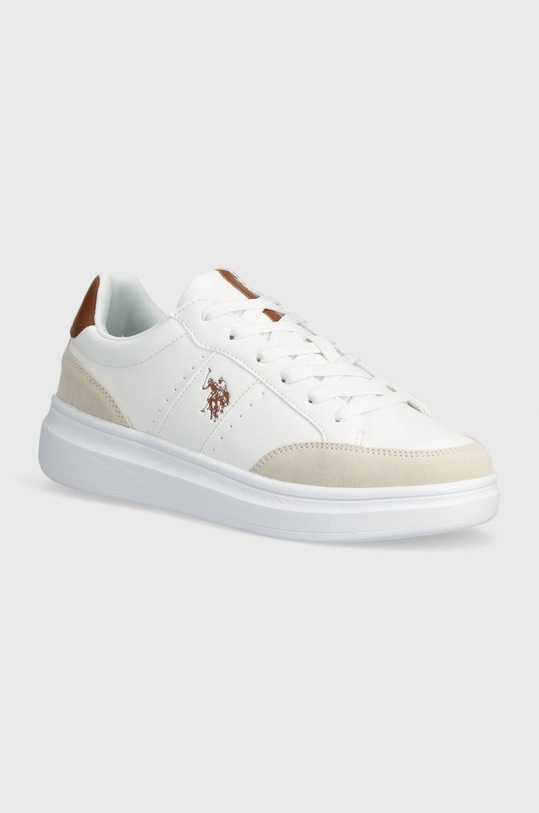 Αθλητικά U.S. Polo Assn. CODY δέρμα σαμουά λευκό CODY003M.4YS1