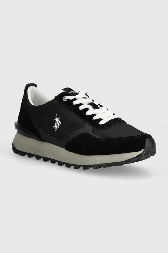 Кроссовки U.S. Polo Assn. JASPER имитация замша чёрный JASPER001M.4HN1
