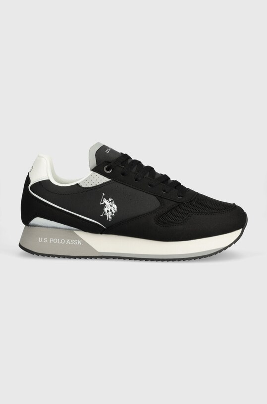 Кросівки U.S. Polo Assn. NOBIL імітація лицьової шкіри чорний NOBIL003M.4HY5