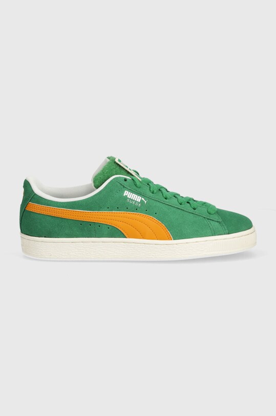 Замшеві кросівки Puma Suede Patch 395388 зелений SS24