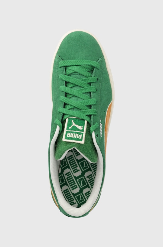 Semišové tenisky Puma Suede Patch zelená 395388