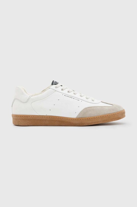 AllSaints sneakers din piele Leo Low Top piele întoarsă bej MF718X
