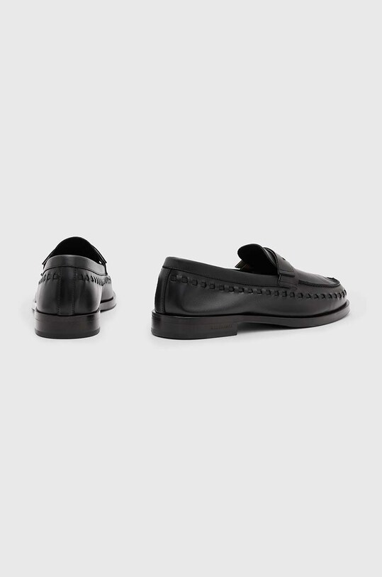 Шкіряні мокасини AllSaints Sammy Leather Loafer MF722X чорний