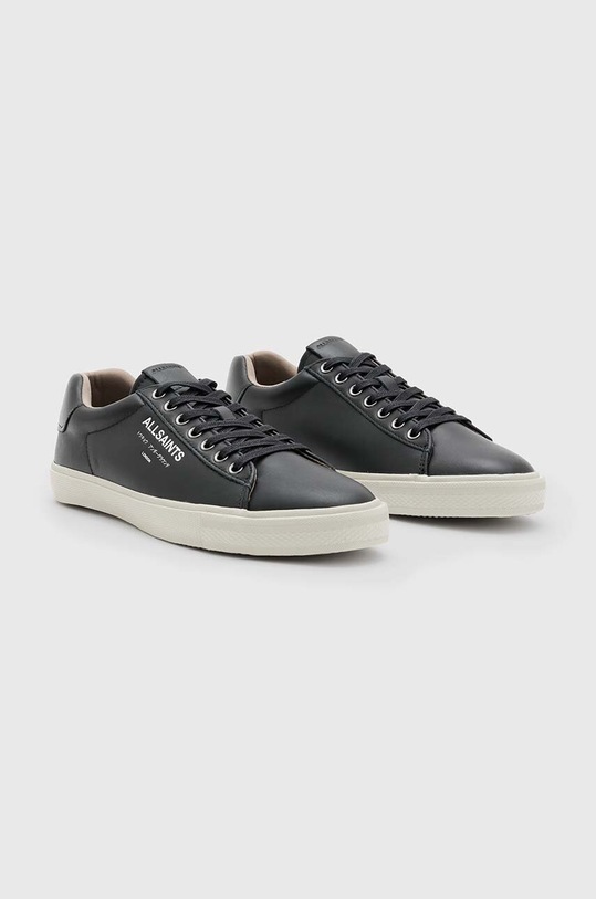 AllSaints bőr sportcipő Underground Leather Low MF705X fekete SS24