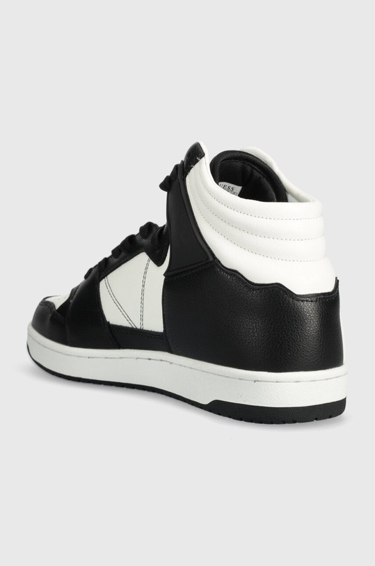 Boty Kožené tenisky Guess SAVA MID FMJSAM.ELE12.BLAWH černá