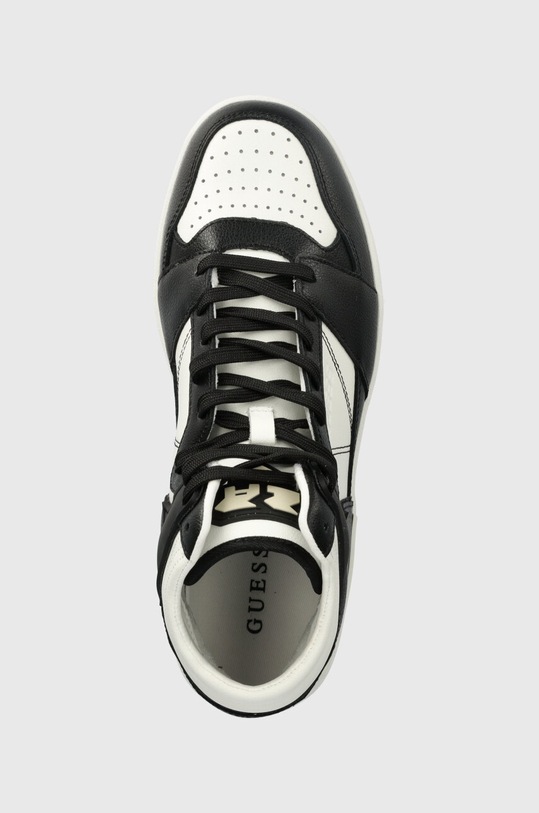 Kožené tenisky Guess SAVA MID černá FMJSAM.ELE12.BLAWH
