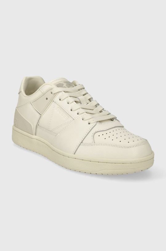 Δερμάτινα αθλητικά παπούτσια Guess SAVA LOW SAVA LOW FMJSAW.ELE12.WHITE λευκό SS24
