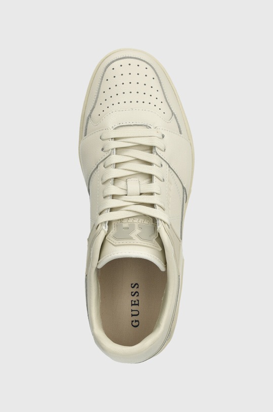 Δερμάτινα αθλητικά παπούτσια Guess SAVA LOW SAVA LOW λευκό FMJSAW.ELE12.WHITE