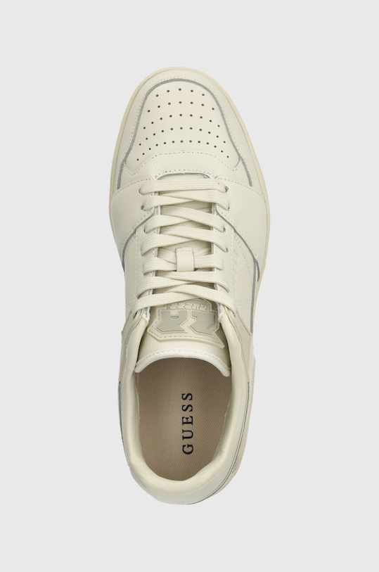 Guess sneakers din piele SAVA LOW alb FMJSAW.ELE12.WHITE