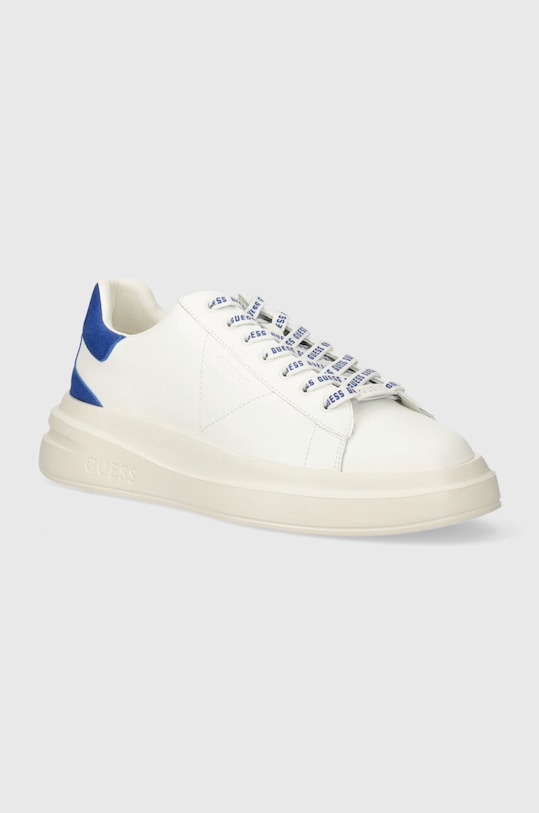 Guess sneakersy skórzane ELBA syntetyczny biały FMPVIB.SUE12.WHIBL