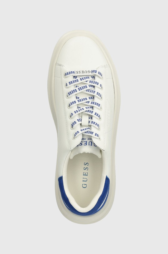 Guess sneakersy skórzane ELBA biały FMPVIB.SUE12.WHIBL