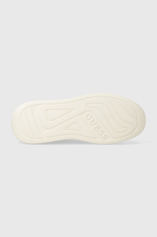 Guess sneakersy skórzane ELBA FMPVIB.SUE12.WHIBL biały