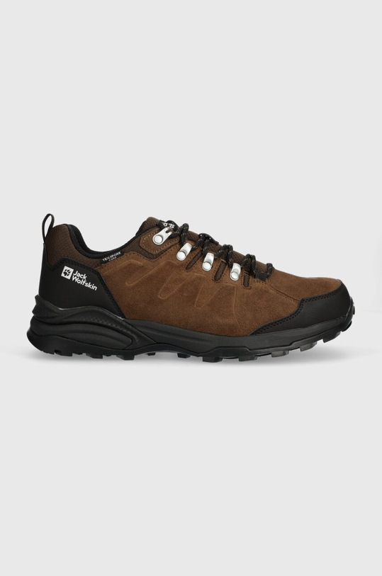 Jack Wolfskin buty Refugio Texapore Low imitacja skóry licowej brązowy 4049851
