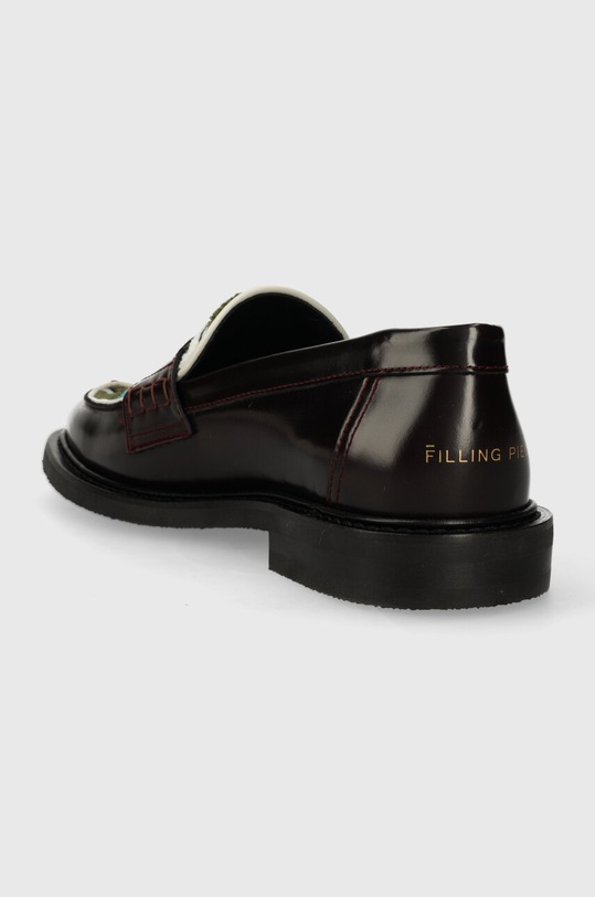 Obuwie Filling Pieces mokasyny skórzane Team Loafer 2.0 51233931912 bordowy