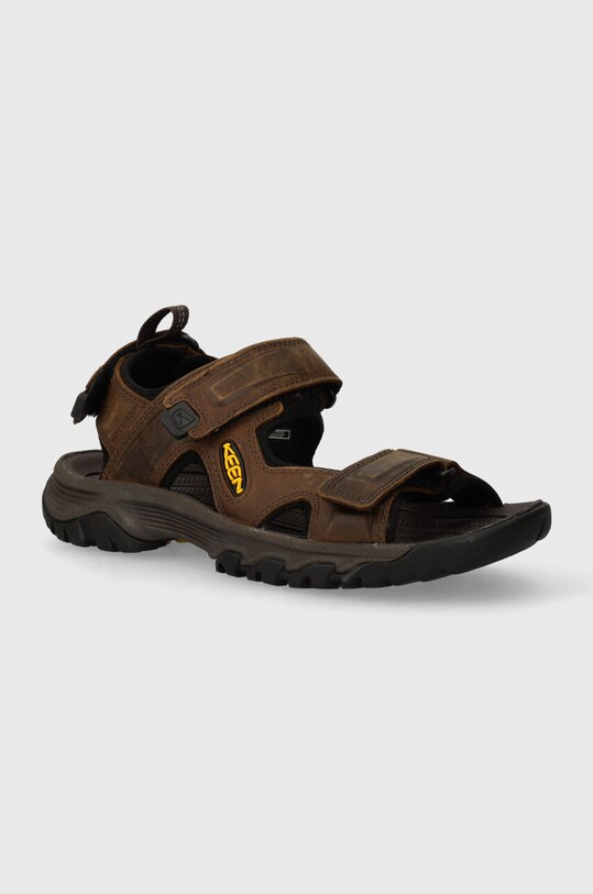 Keen bőr szandál Targhee III Open Toe Planet friendly barna KE.1022423