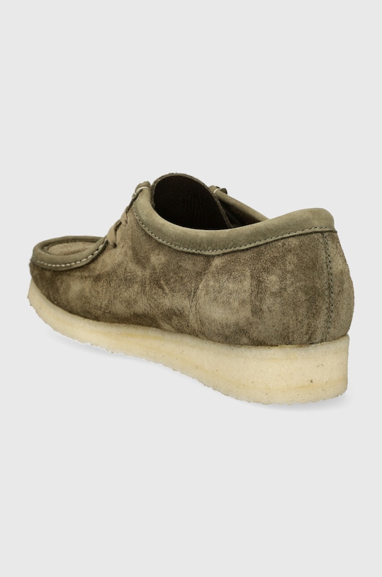 Obuv Semišové poltopánky Clarks Originals Wallabee 26175710 zelená