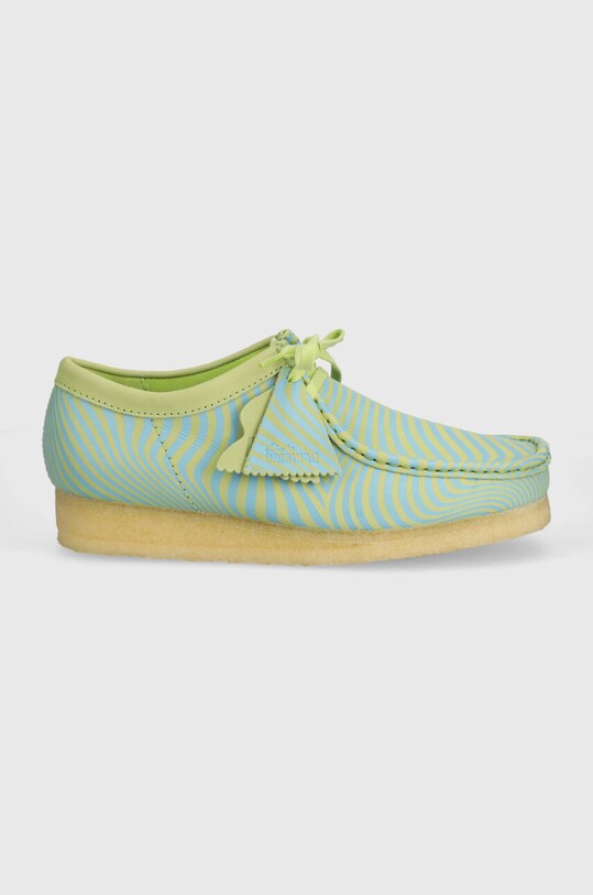 Kožené poltopánky Clarks Originals Wallabee 26176528 modrá SS24
