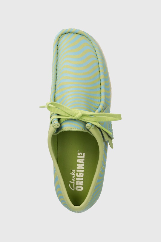 Clarks Originals leather shoes Wallabee blue 26176528