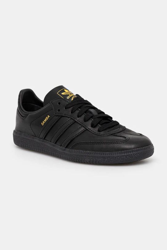 Kožené sneakers boty adidas Originals Samba Decon přírodní kůže černá IG6172