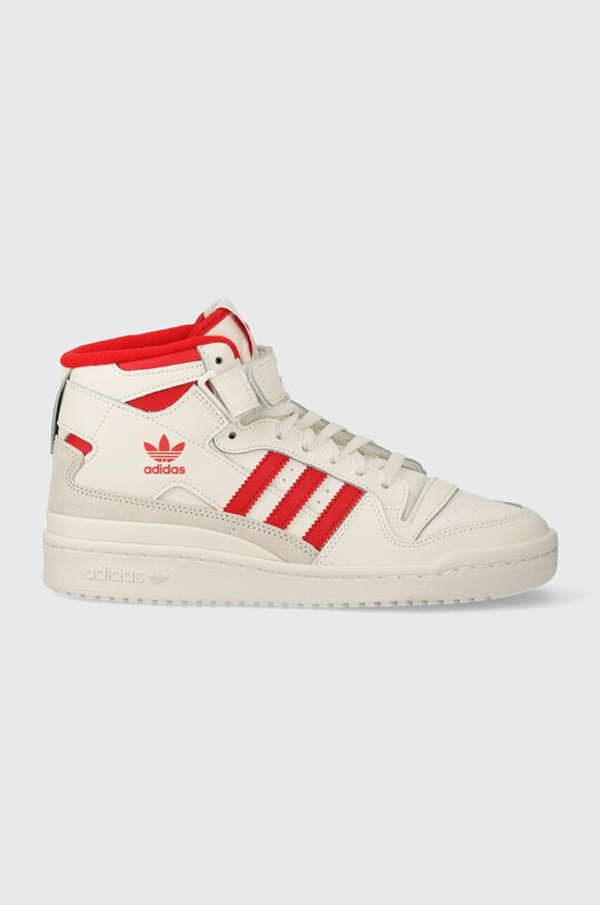 adidas Originals sneakersy skórzane Forum Mid IG6497 biały SS24
