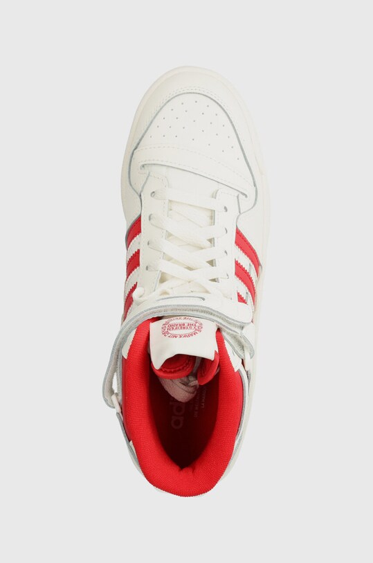 adidas Originals sneakersy skórzane Forum Mid biały IG6497