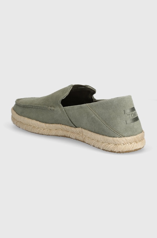 Boty Semišové espadrilky Toms Alonso Loafer Rope 10020874 zelená