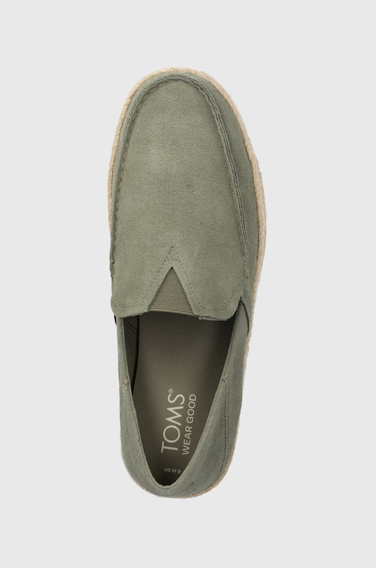 Toms espadrile din piele intoarsa Alonso Loafer Rope verde 10020874