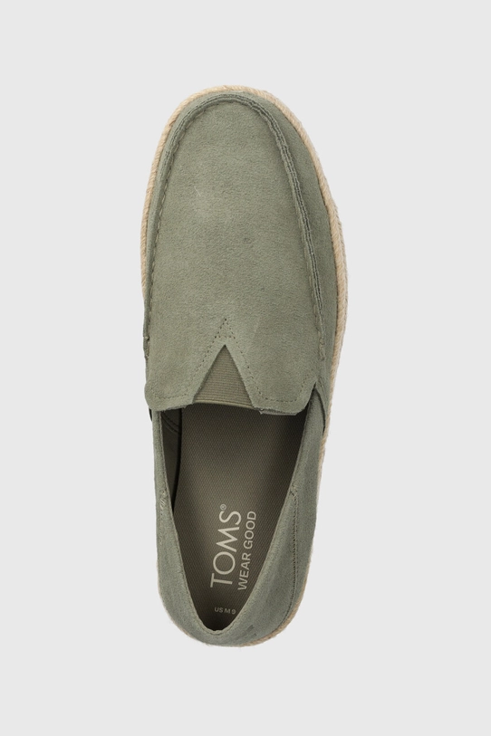 Semišové espadrilky Toms Alonso Loafer Rope zelená 10020874