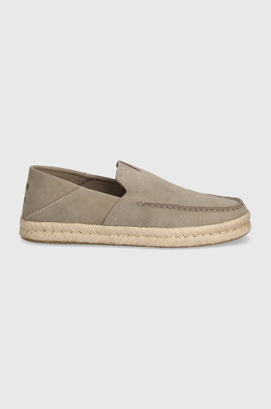 Toms espadrile din piele intoarsa Alonso Loafer Rope 10020865 bej SS25