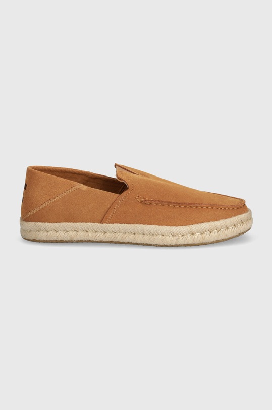 Toms espadrile din piele intoarsa Alonso Loafer Rope 10020876 maro SS24