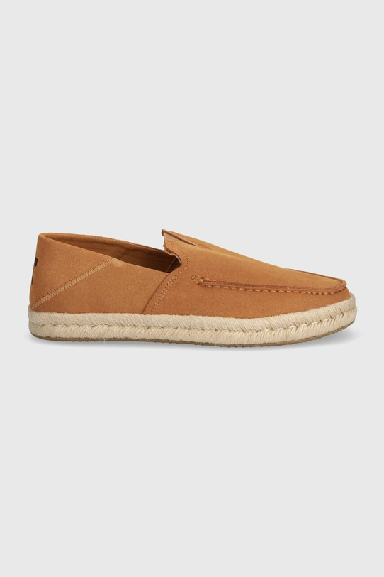 Замшеві еспадрилі Toms Alonso Loafer Rope 10020876 коричневий SS24