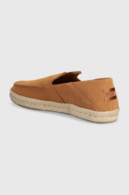 Încălțăminte Toms espadrile din piele intoarsa Alonso Loafer Rope 10020876 maro